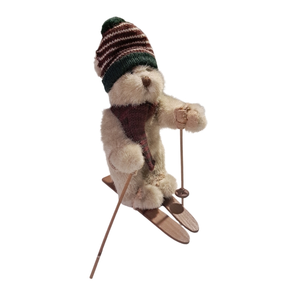DONATED TO VETS. Plush Skiing Mogul Bear with Hat and Scarf - Picture 3 of 4
